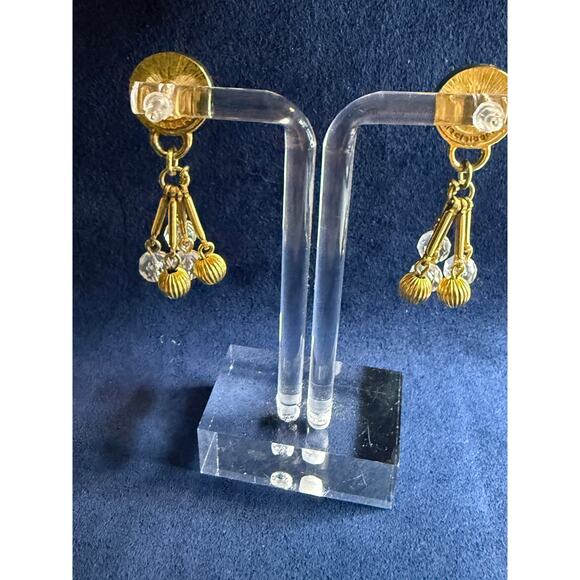 Liz Claiborne Pierced Dangle Drop Tassel Earrings - Picture 4 of 7